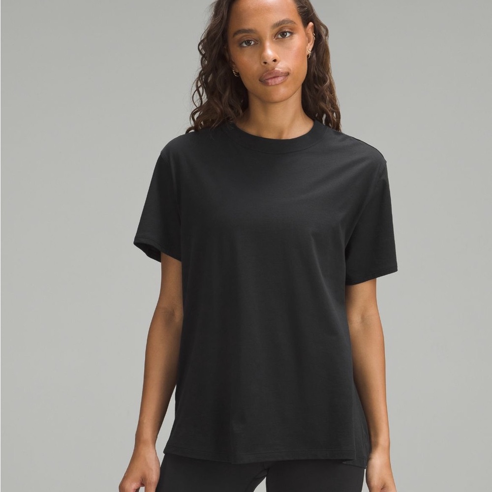 lululemon athletica Black All Yours Cotton T-Shirt 6